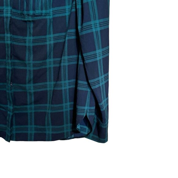 J Crew Top Womens Large Multicolor Stripe Plaid Long Sleeve Blouse Button Up - Picture 4 of 8